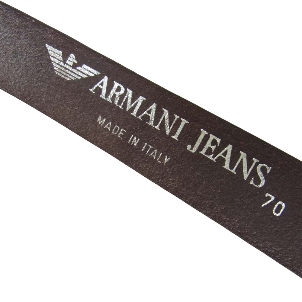 ARMANI JEANS アルマーニ・ジーンズ ベルト レザー ベルト ブラウン系 70 ARMANI JEANS USED/古着（ベルト）｜ARMANI  JEANSのUSED/古着通販サイト SMASELL（スマセル）