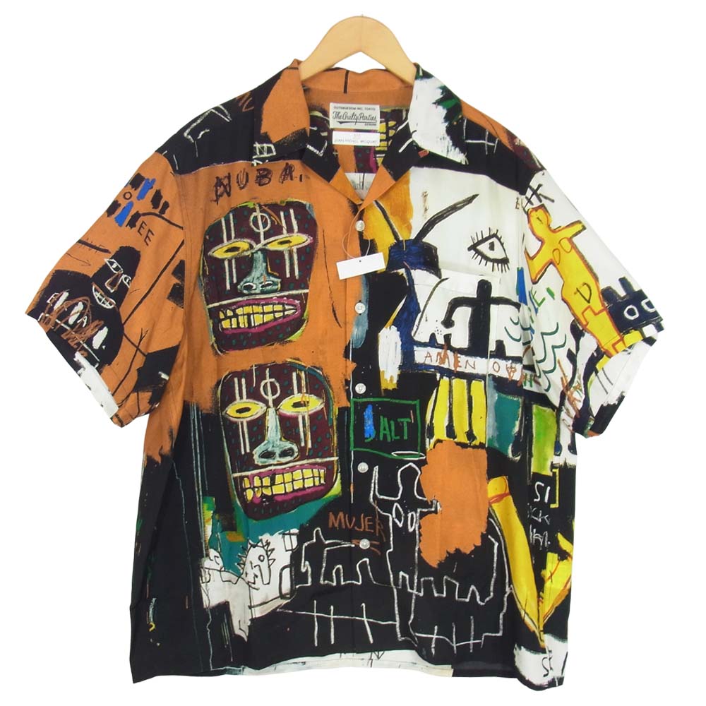 WACKO MARIA ワコマリア ×JEAN-MICHEL BASQUIAT HAWAIIAN SHIRT ジャン ミシェル バスキア アロハシャツ 半袖シャツ マルチ