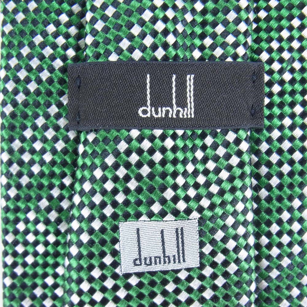 Dunhill ダンヒル ネクタイ シルク 100％ ネクタイ イギリス製 ななめ