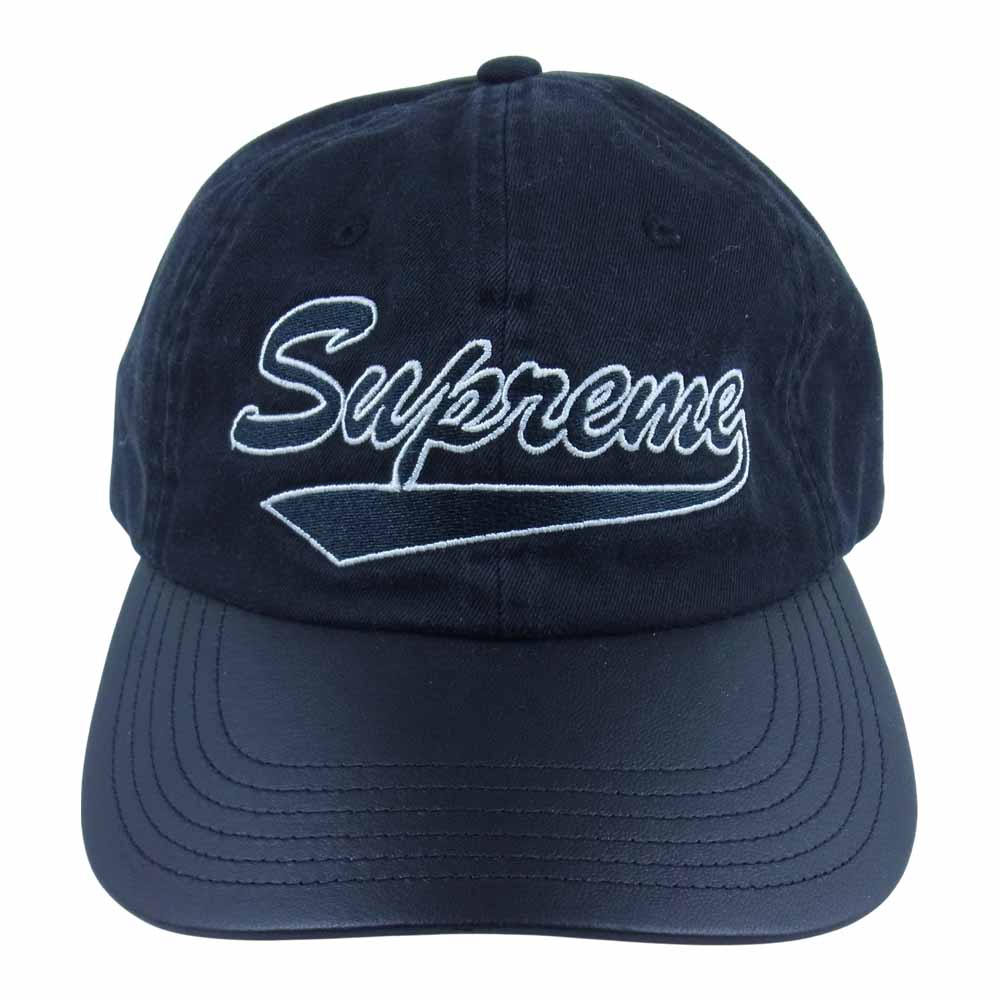 Supreme シュプリーム 帽子 21SS Leather Visor 6-Panel Cap レザー