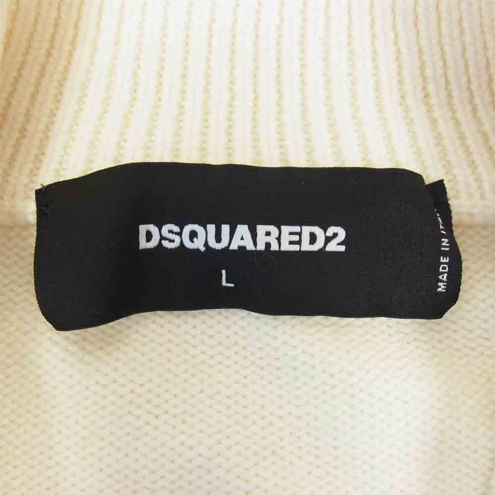 DSQUARED2 ディースクエアード ニット Colorblock D2 Cardigan ジップ