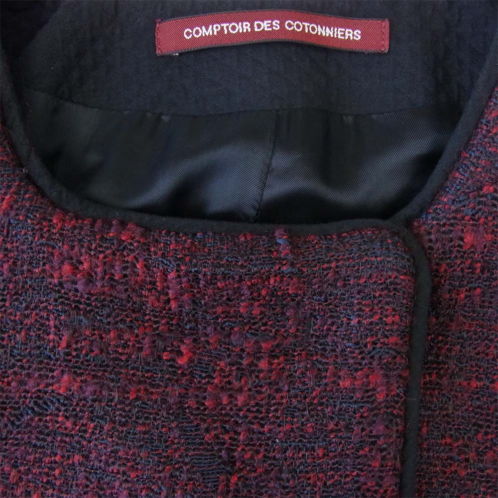 コントワーデコトニエ COMPTOIR DES COTONNIERS ジャケット ノーカラー