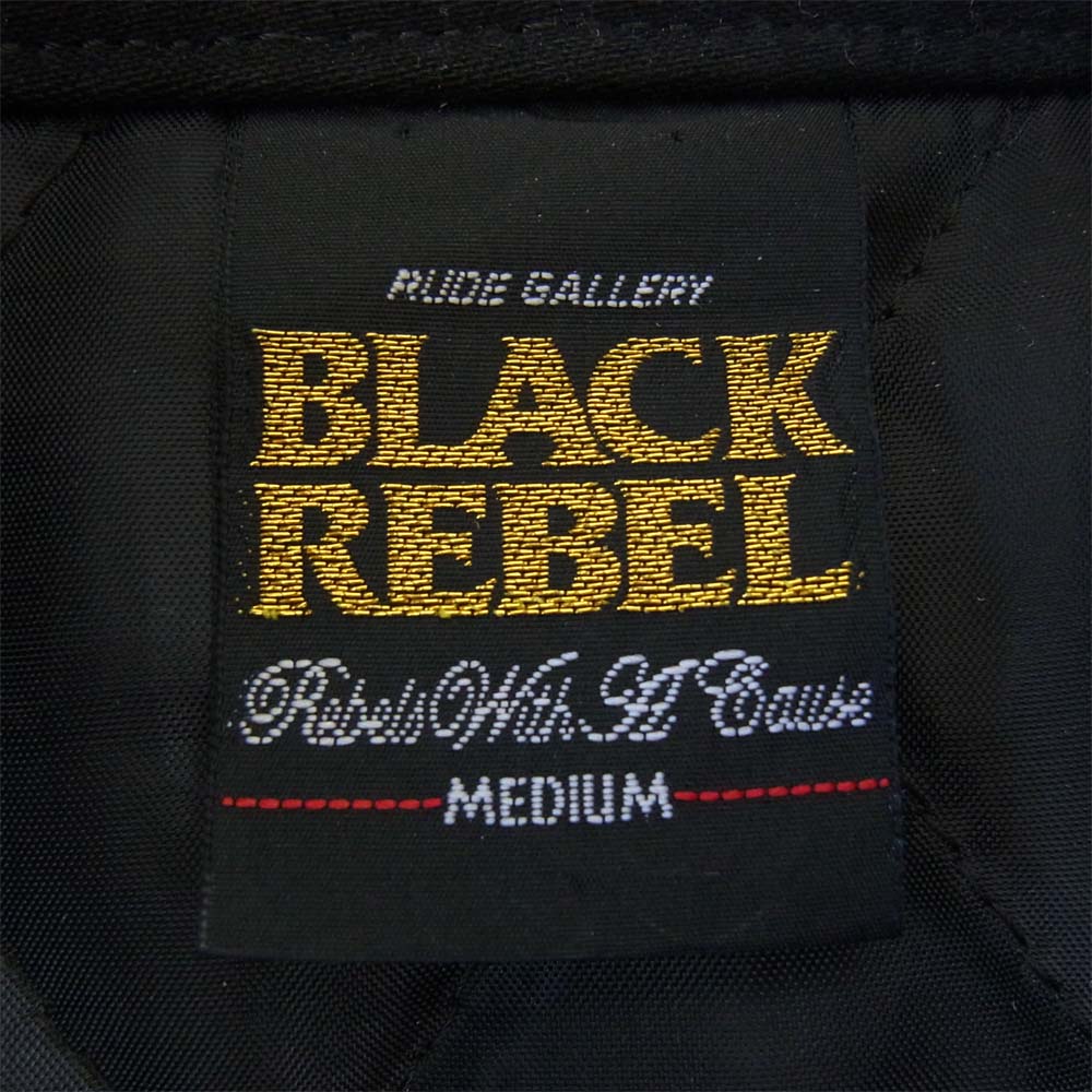 RUDE GALLERY ルードギャラリー ジャケット BLACK REBEL ブラックレベル ミリタリー ジャケット ブラック系 M