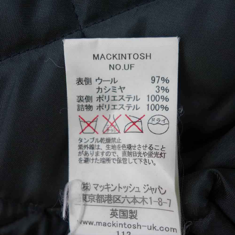 素材ウール☆ 英国製 Mackintosh マッキントッシュ キルティング カシミア