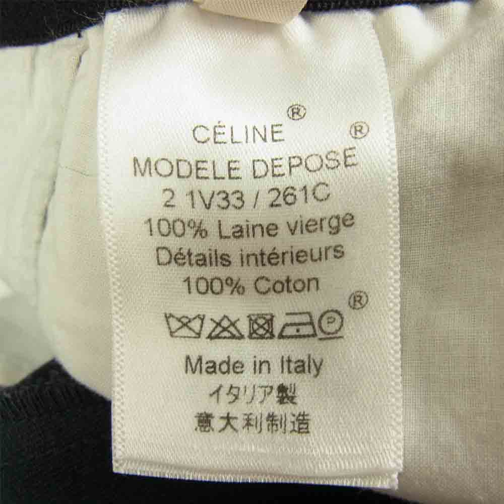 10%OFF品Celine ワイドウールパンツ Modele Depose