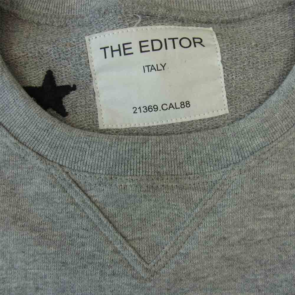 ジ エディター THE EDITOR スウェット ビーズ デザイン スウェット トレーナー グレー系 S