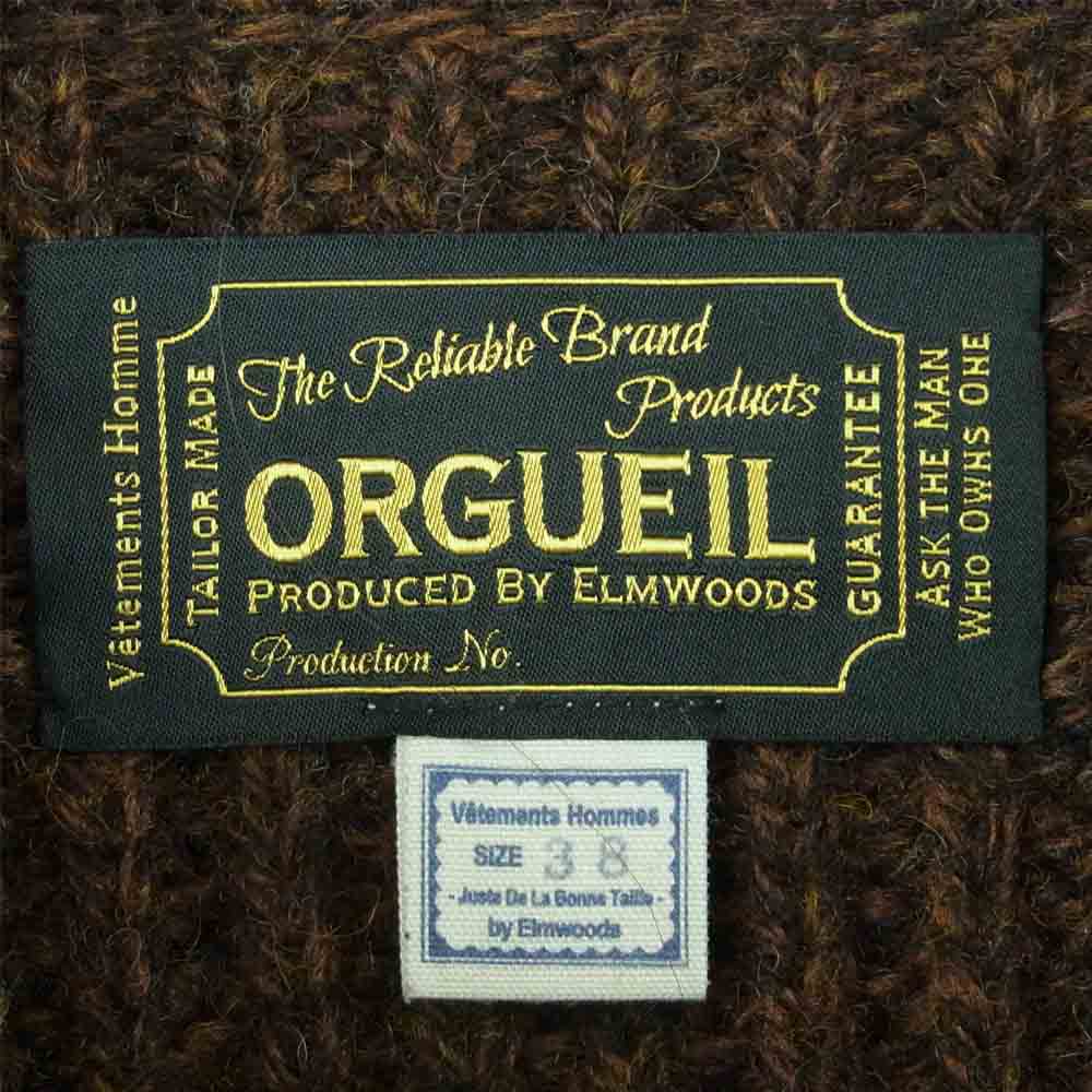 ORGUEIL オルゲイユ カーディガン OR-4011 SHETLAND WOOL KNIT