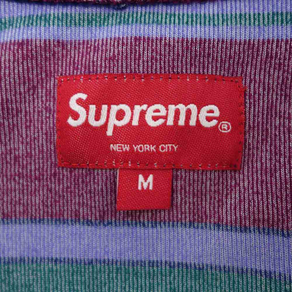 Supreme シュプリーム スウェット 20AW stripe velour half zip