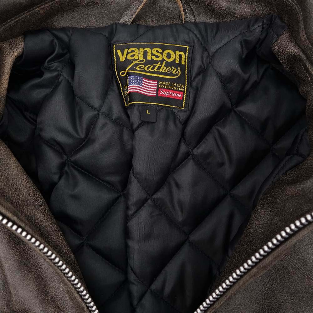 Supreme シュプリーム レザージャケット 20AW × Vanson Leathers Worn