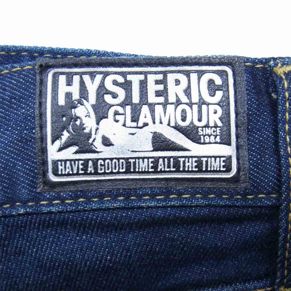 HYSTERIC GLAMOUR ヒステリックグラマー デニムパンツ 0263AP10 USED加工 ISKO スリム デニム パンツ  インディゴブルー系 32