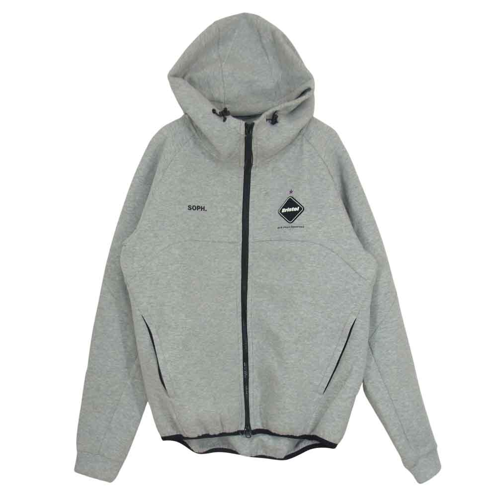 F.C.R.B. エフシーアールビー パーカー 18SS FCRB-180025 VENTILATION HOODY ベンチレーション フーディ―  ジップアップ パーカー グレー系 S