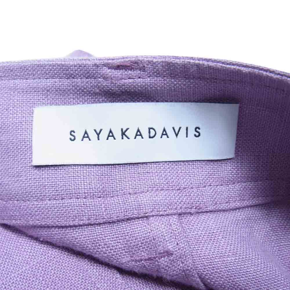 サヤカデイヴィス SAYAKADAVIS スカート リネン ラップ スカート