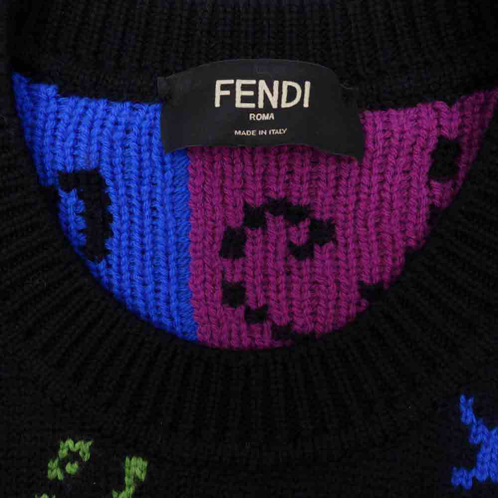 FENDI フェンディ ニット 21AW FZY463 AH3E 国内正規品 ARTIST ALLOVER