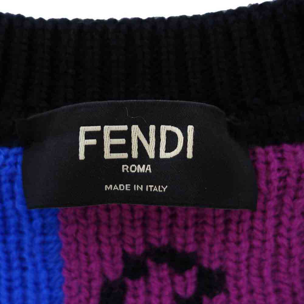 FENDI フェンディ ニット 21AW FZY463 AH3E 国内正規品 ARTIST ALLOVER