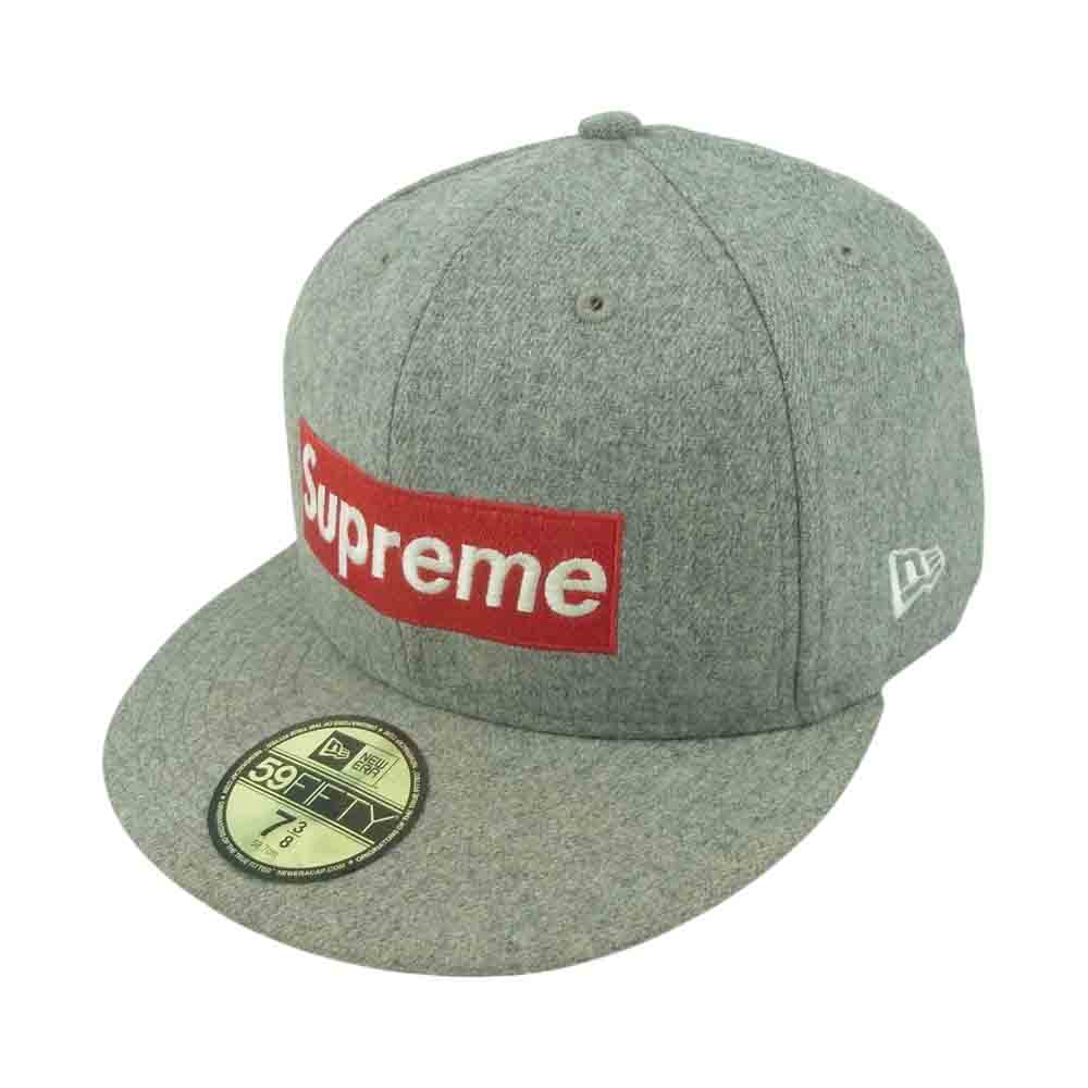 Supreme シュプリーム 帽子 12SS New Era National Champion Box Logo Cap ナショナル チャンピオン  ボックスロゴ キャップ 帽子 グレー系 58.7cm