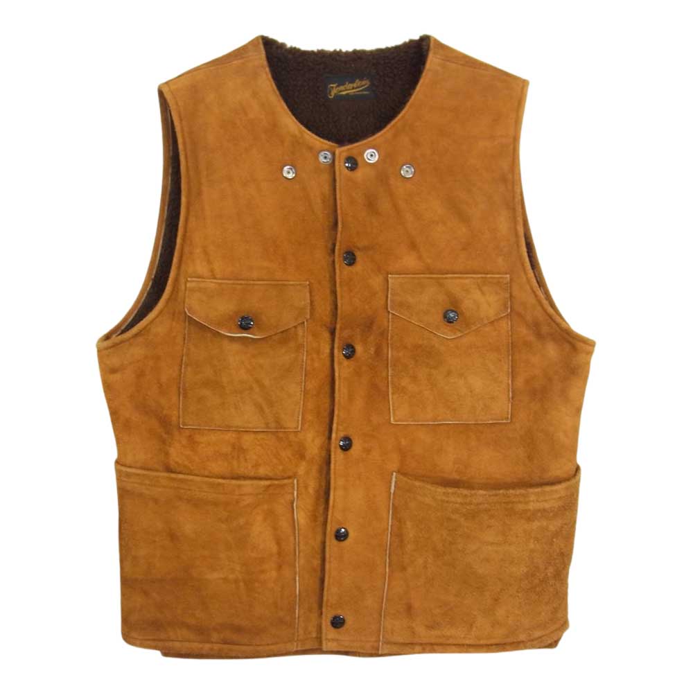 TENDERLOIN テンダーロイン ベスト T-SUEDE VEST スエード レザー ベスト ブラウン系 M