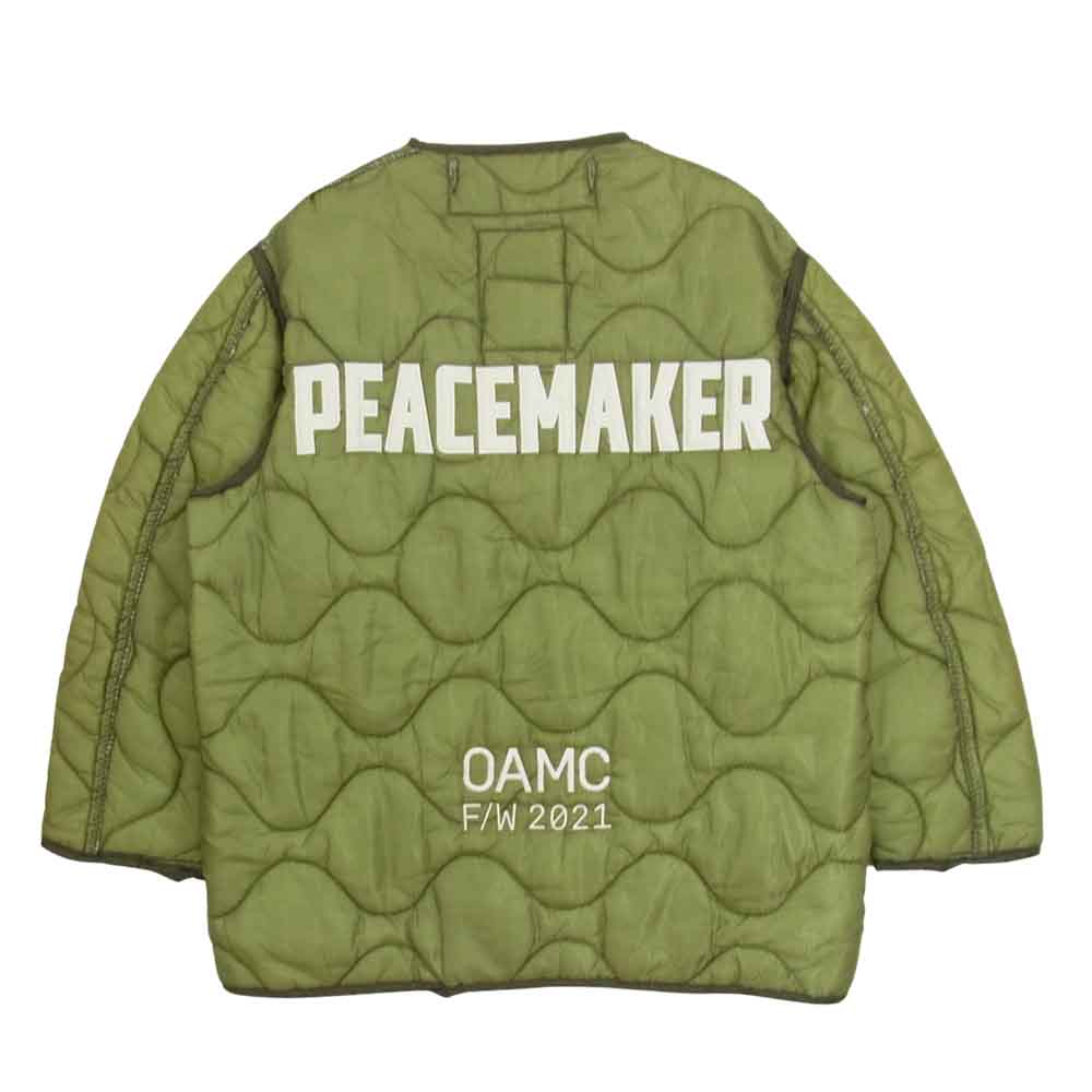 オーエーエムシー OAMC ジャケット 21AW Edition PEACEMAKER ピースメーカー M-65 ライナー ジャケット カーキ系  S【極上美品】