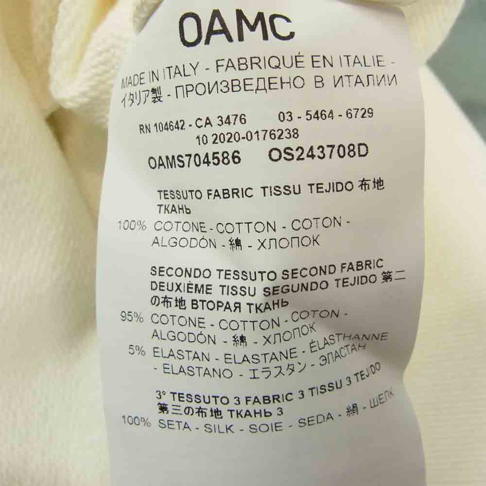 オーエーエムシー OAMC パーカー OAMS704586 Outline Hoodie バック