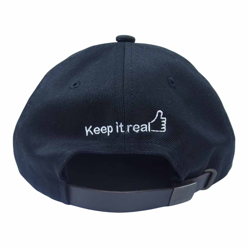 DESCENDANT ディセンダント 帽子 OVAL 6 PANEL CAP オーバル 6パネル キャップ ブラック系 F【美品】