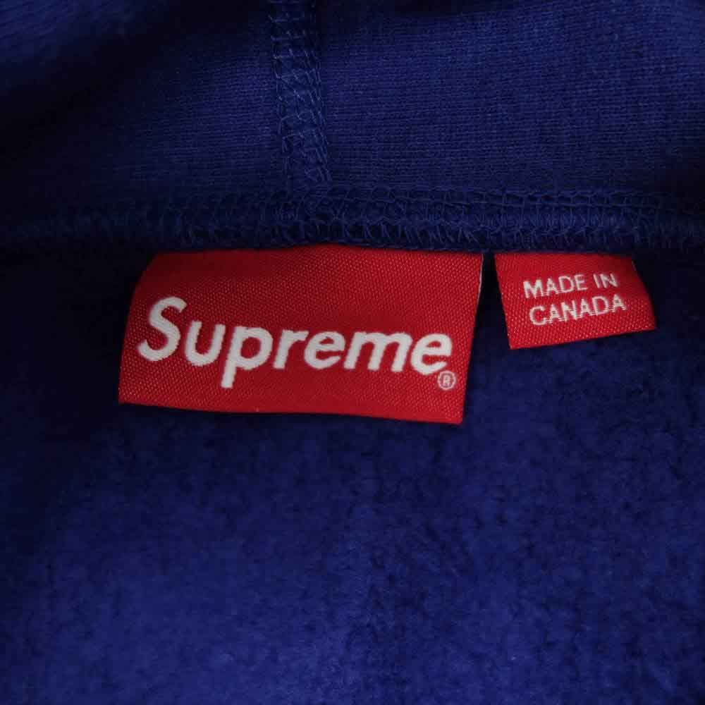 21AW Supreme Box Logo パーカー ネイビー ボックスロゴ-