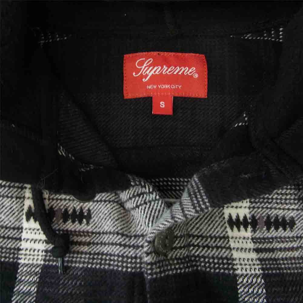 Supreme シュプリーム 長袖シャツ 18AW Hooded Jacquard Flannel Shirt 