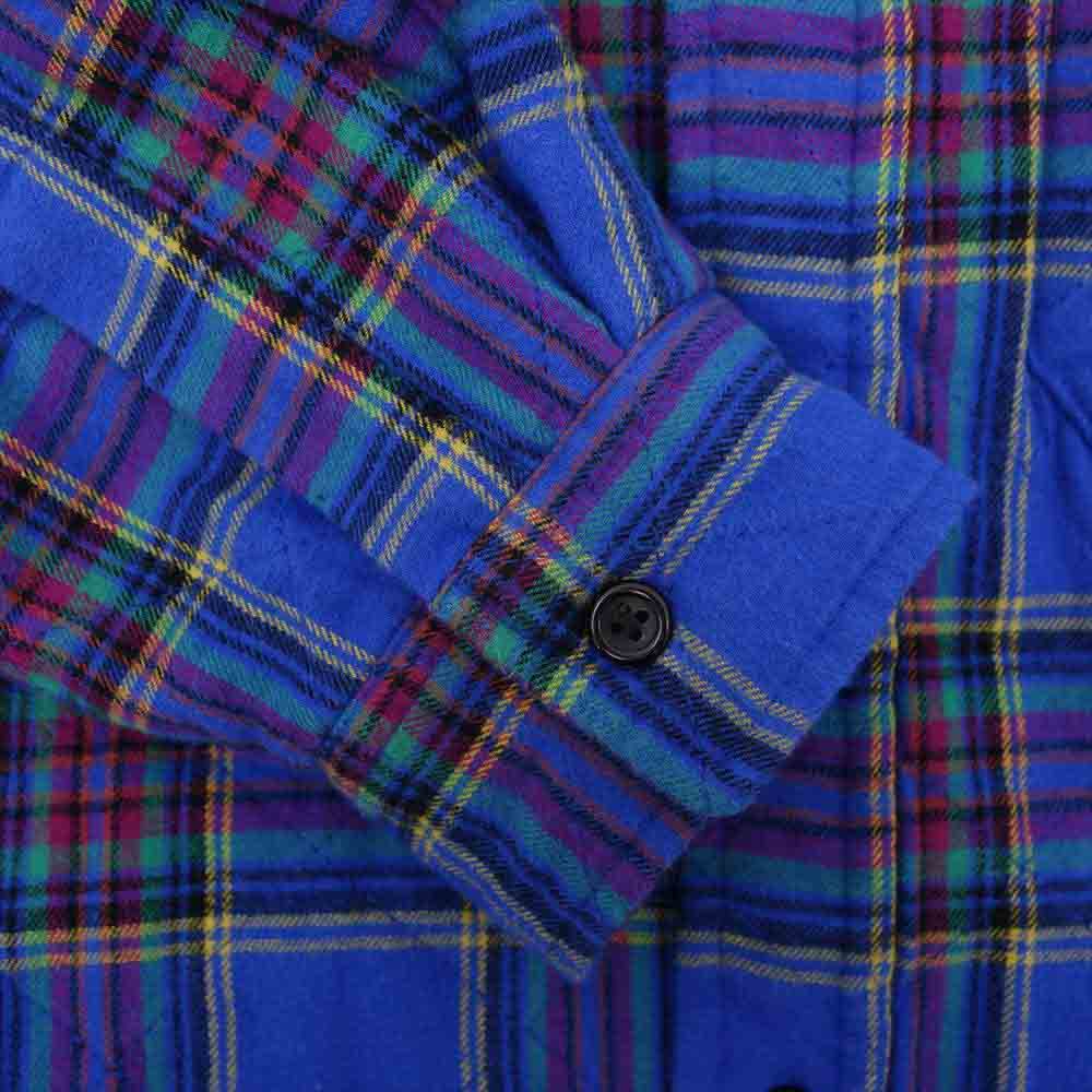 Supreme シュプリーム ジャケット 21AW Quilted Plaid Flannel Shirt キルティング フランネル シャツ ブルー系  M