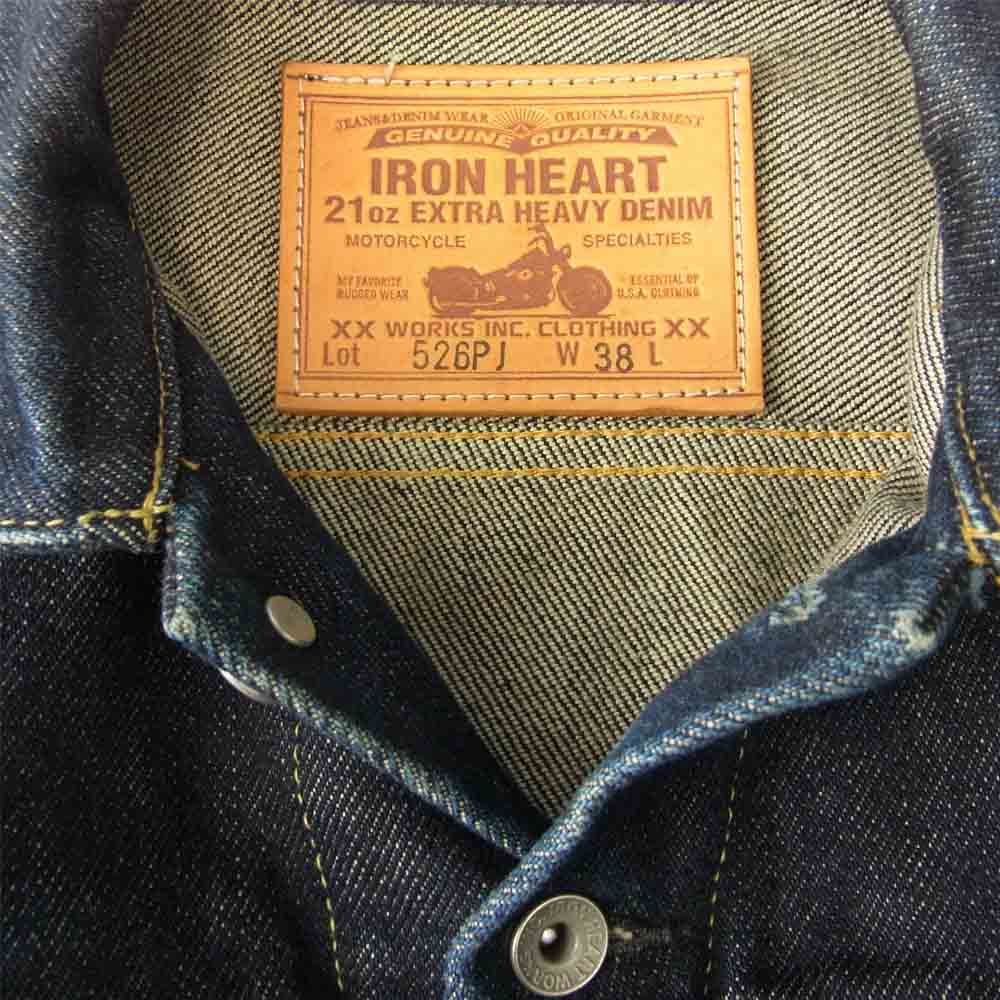 IRON HEART 21oz セルビッジデニム Gジャン-