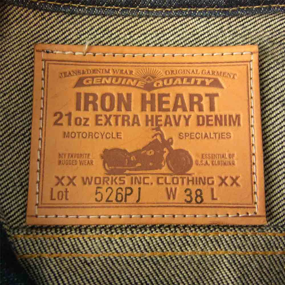 IRON HEART アイアンハート デニムジャケット 526PJ 526PJ 21oz