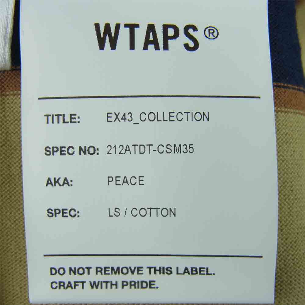 WTAPS ダブルタップス 長袖Ｔシャツ 21AW 212ATDT-CSM35 PEACE LS