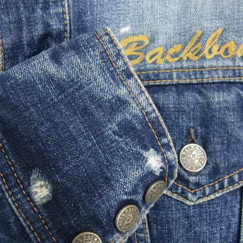 BACKBONE バックボーン デニムジャケット BB09SS-DB01-B ロゴ刺繍