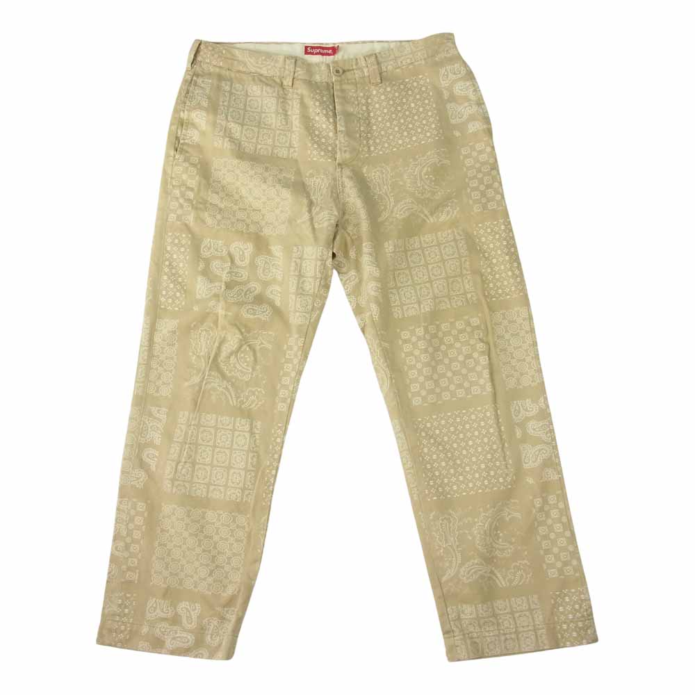 Supreme シュプリーム パンツ 20SS Paisley Grid Chino Pant