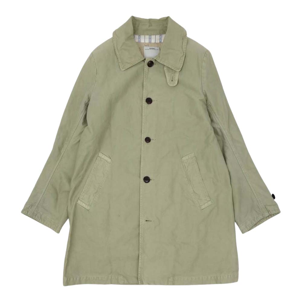 VISVIM ビズビム コート 16SS 0116105013014 HERGE COAT DMGD CHINO LT GREEN FIL  EXCLUSIVE ダメージ チノ コート ライトグリーン系