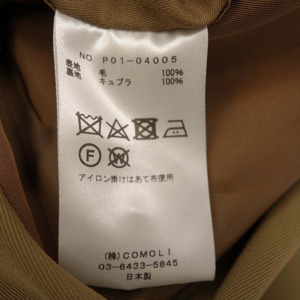 COMOLI コモリ コート 19SS P01-04005 WOOL GABARDINE