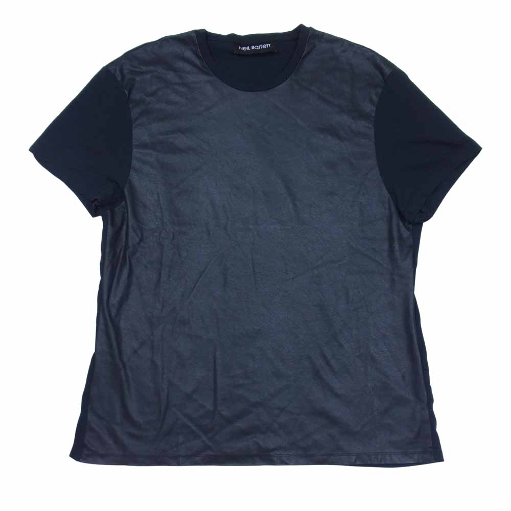 NEIL BARRETT ニールバレット Ｔシャツ フェイクレザー 切替 半袖T