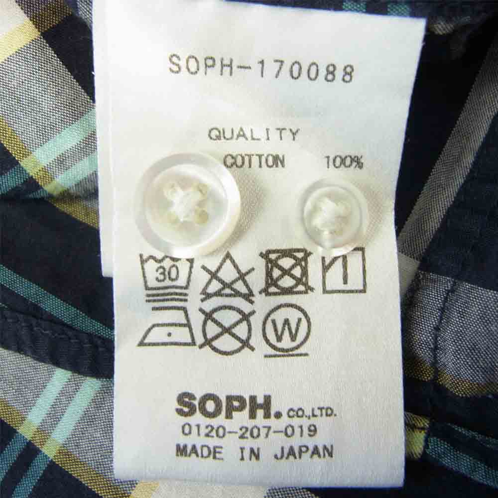 SOPHNET. ソフネット 長袖シャツ 17SS SOPH-170088 SCORPION CHECK B.D