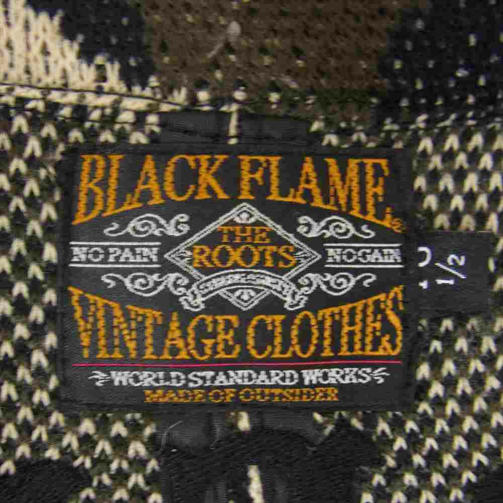 ブラックフレイム BLACK FLAME カーディガン バック刺繍 カモ