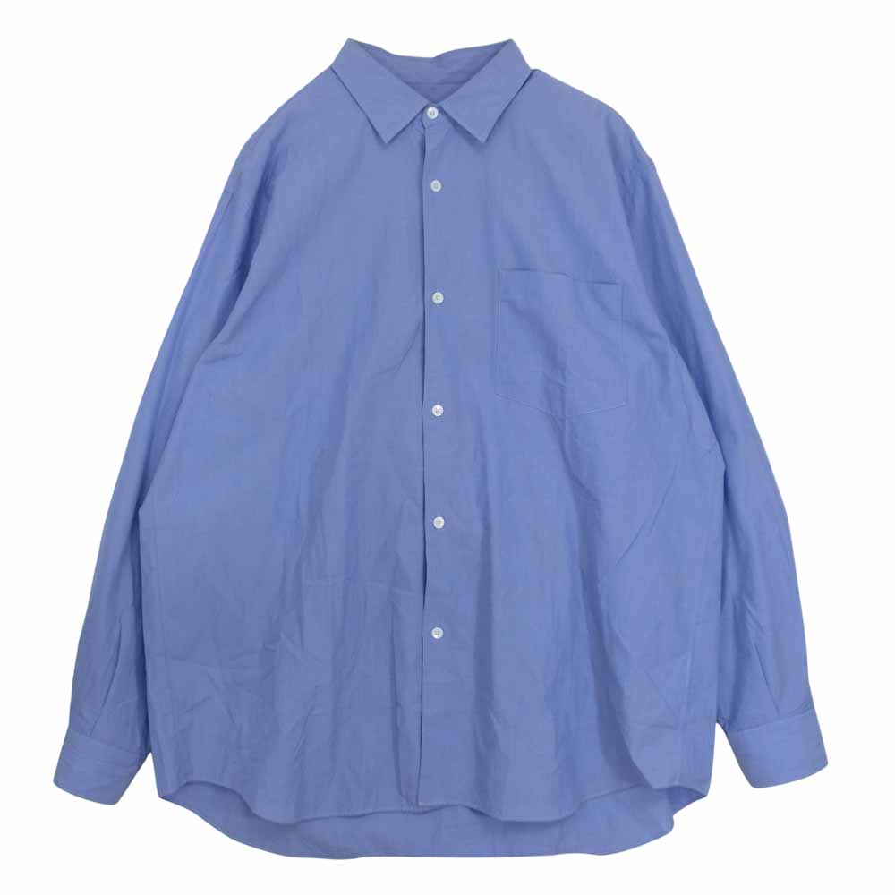 COMOLI コモリ 長袖シャツ 20SS R01-02001 SHIRTS コモリシャツ ブルー