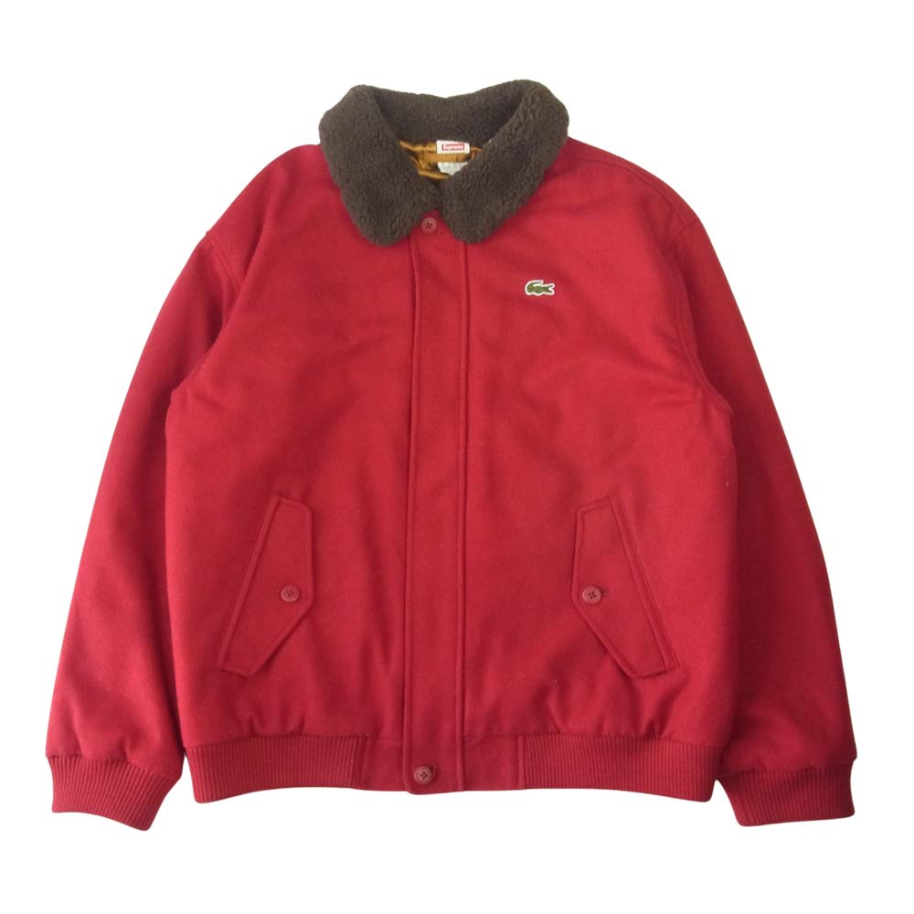 Supreme 19 AW LACOSTE Wool Bomber Jacket