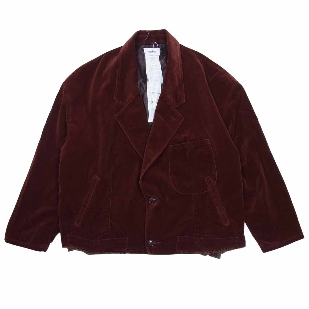 ダブレット doublet ジャケット 21AW 21AW09jk42 CUT OFF VELVET