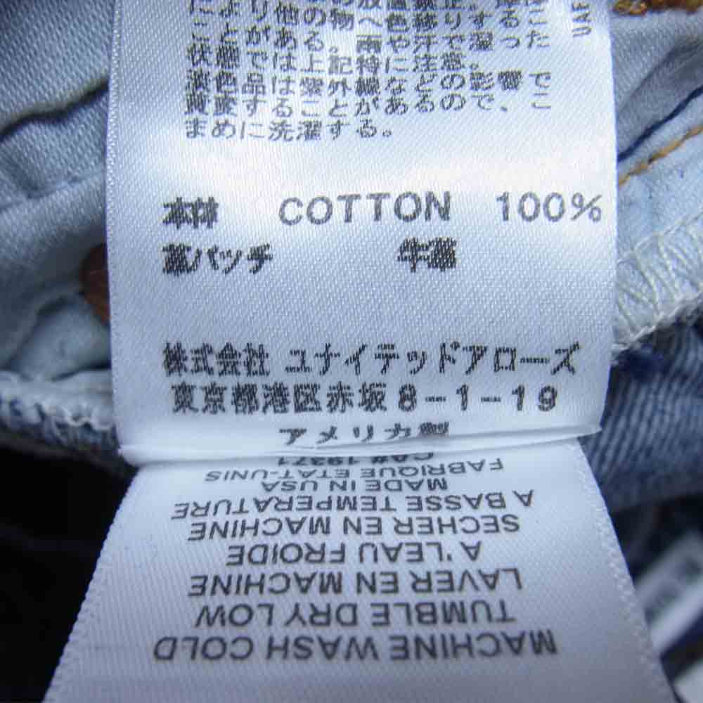 Levi's リーバイス デニムパンツ RE DONE リダン ダメージ加工 ボタン