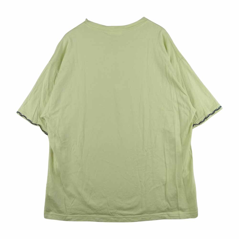 ウェルダー WELLDER 半袖Ｔシャツ 21SS WM21SC11 Embroidery Half Sleeve T-Shirt エンブロイダリー  ポケット付き 半袖 Tシャツ イエロー系 5