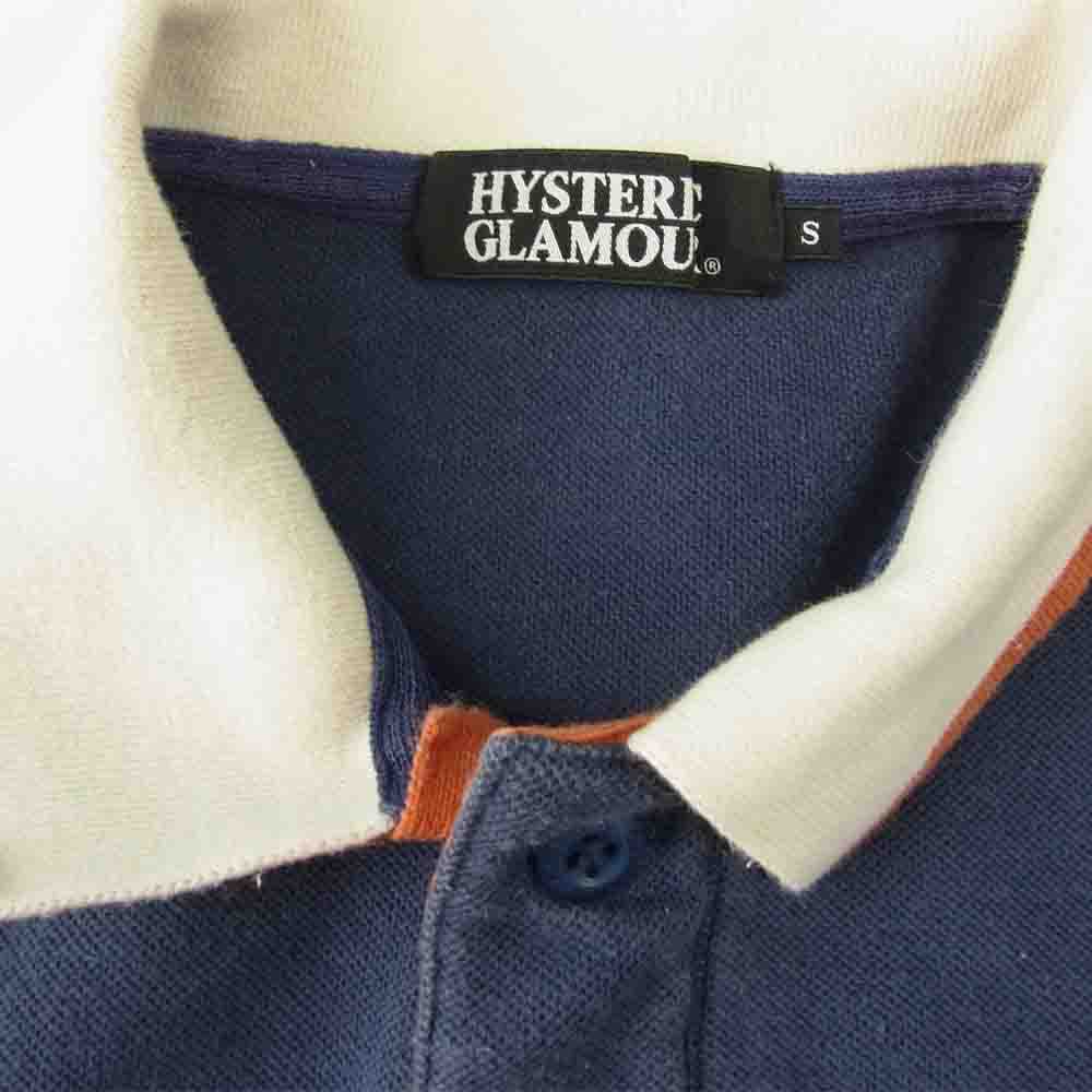 HYSTERIC GLAMOUR ヒステリックグラマー ポロシャツ 0242CH02 NASHVILLE 1975 刺繍 半袖 ポロSH 半袖