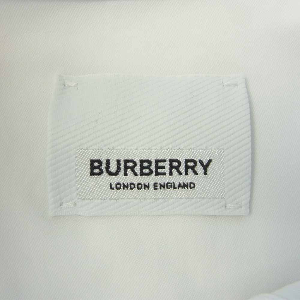 BURBERRY バーバリー ブラウス 8038143 LONDON ENGLAND バーバリージャパンタグ ロゴ ペイント加工 オーバーサイズ 長袖  シャツ ホワイト系 UK4 - SMASELL（スマセル）公式通販／サスティナブルアウトレットモール スマセル