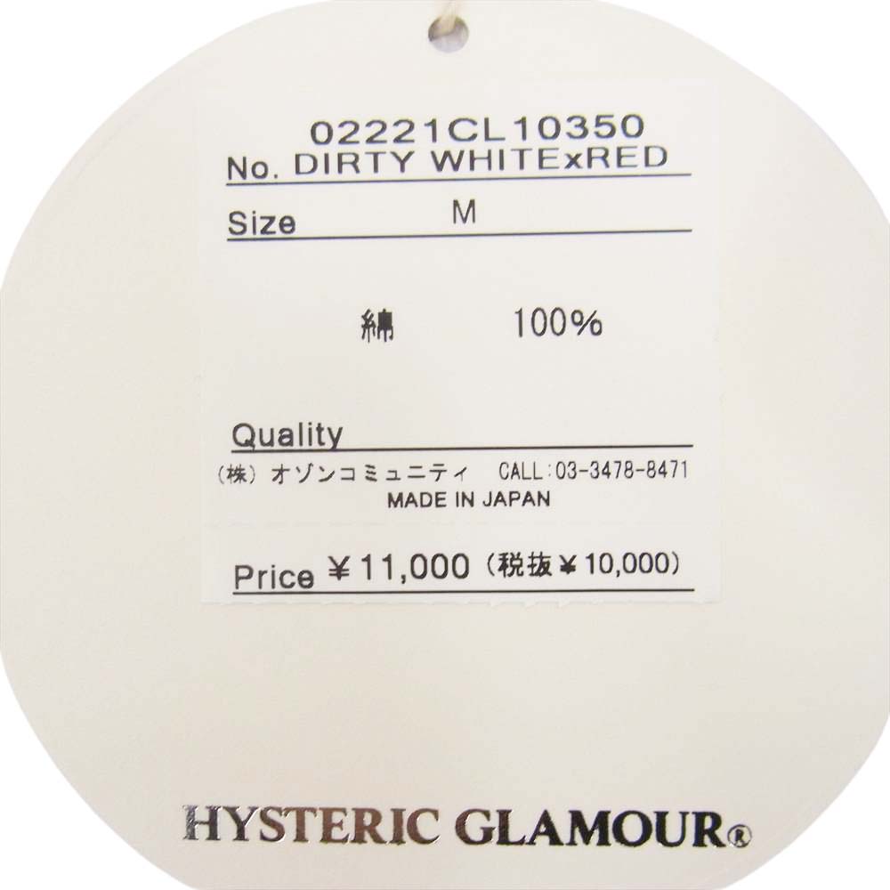 HYSTERIC GLAMOUR ヒステリックグラマー Ｔシャツ 22SS 02221CL10