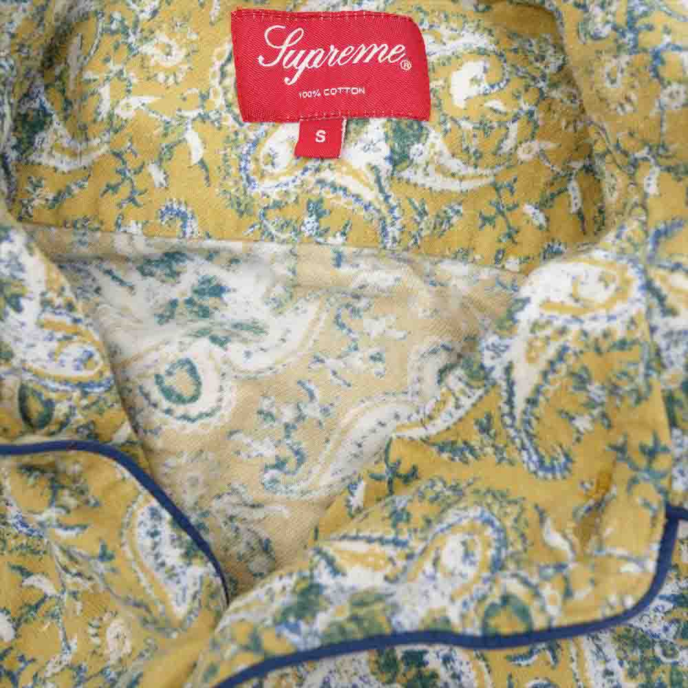 Supreme Paisley Flannel Pajama Yellow