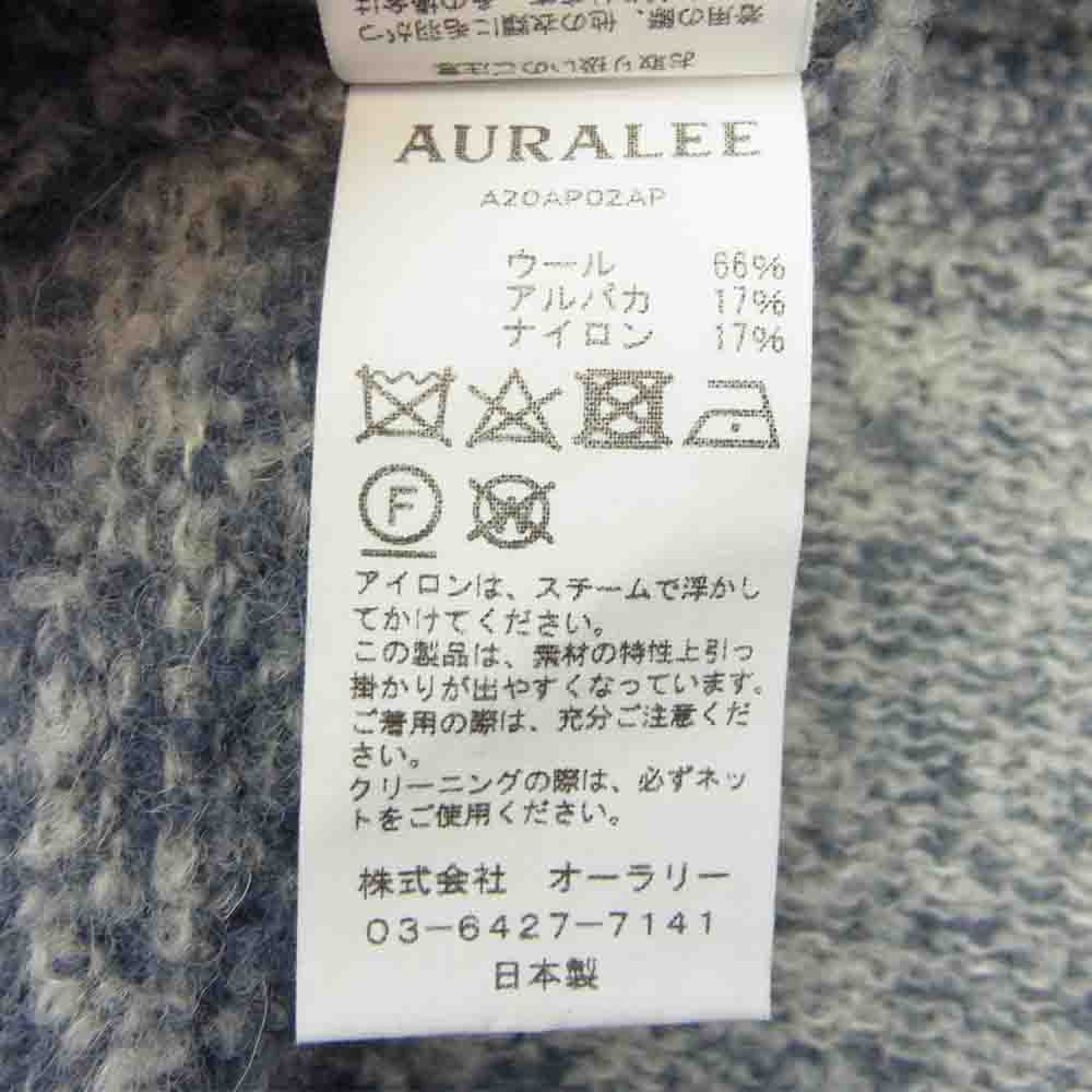 AURALEE オーラリー ニット 20AW A20AP02AP WOOL ALPACA FELT KNIT P/O