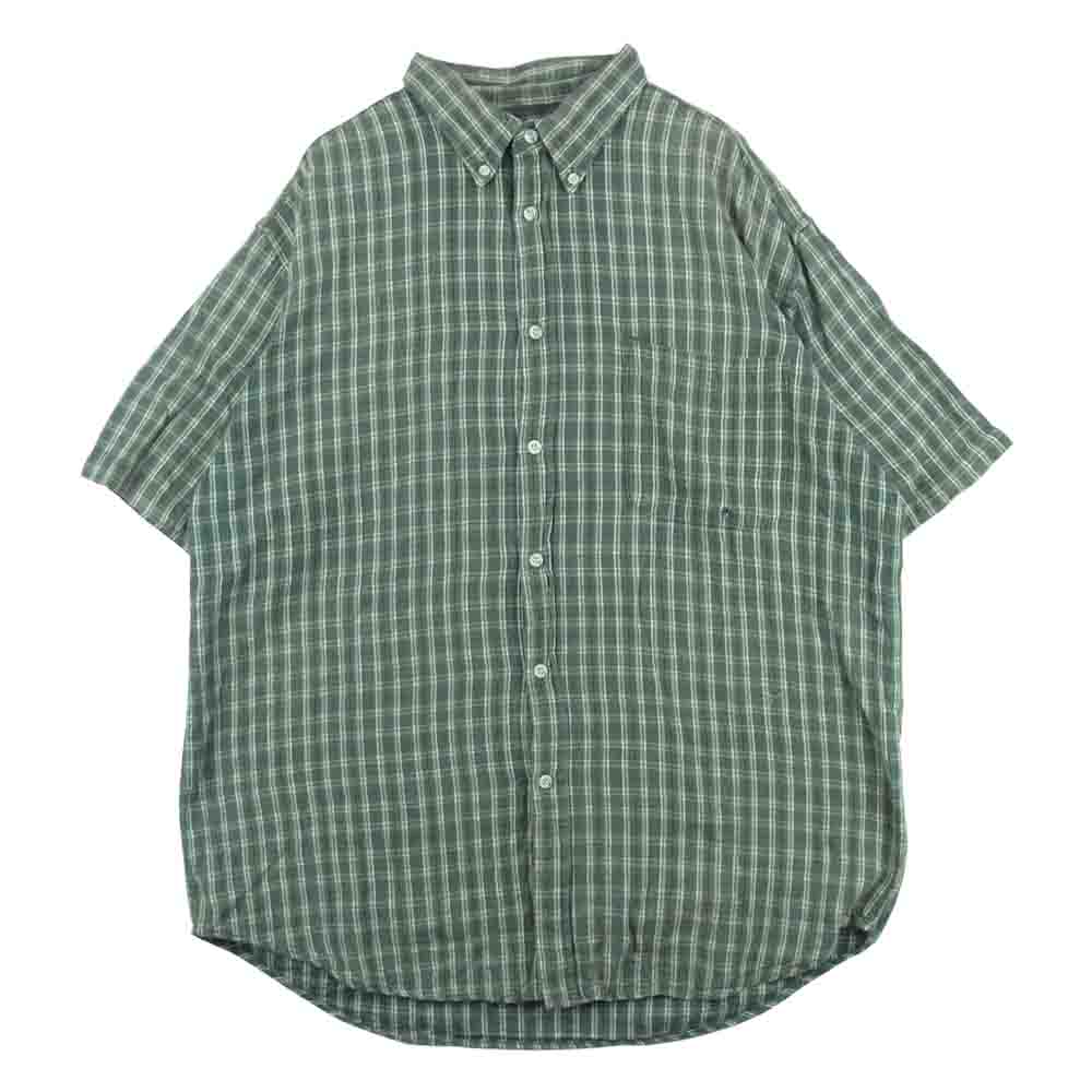 202_tee▶︎シャツ･･･90s CHEROKEE 半袖 チェックシャツ BDシャツ