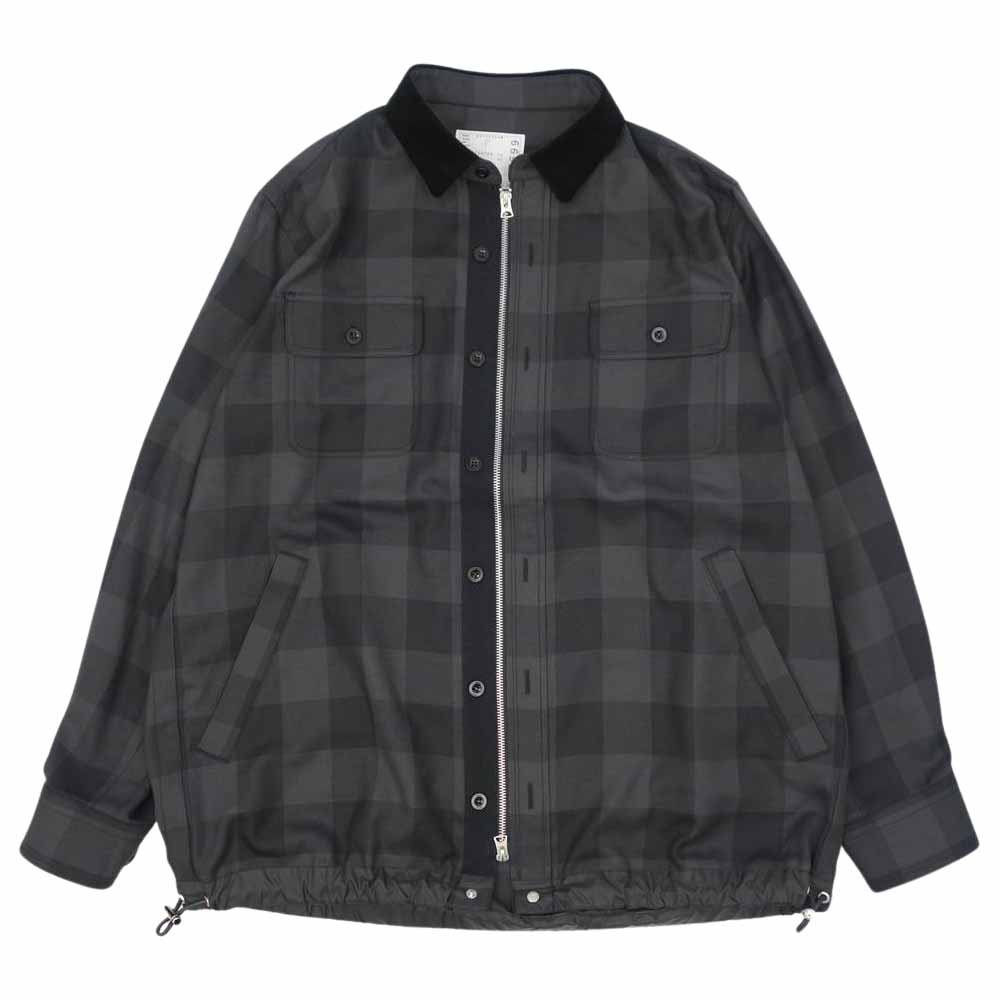 Sacai サカイ ジャケット 22SS 22-02699M Buffalo Check L/S Shirts