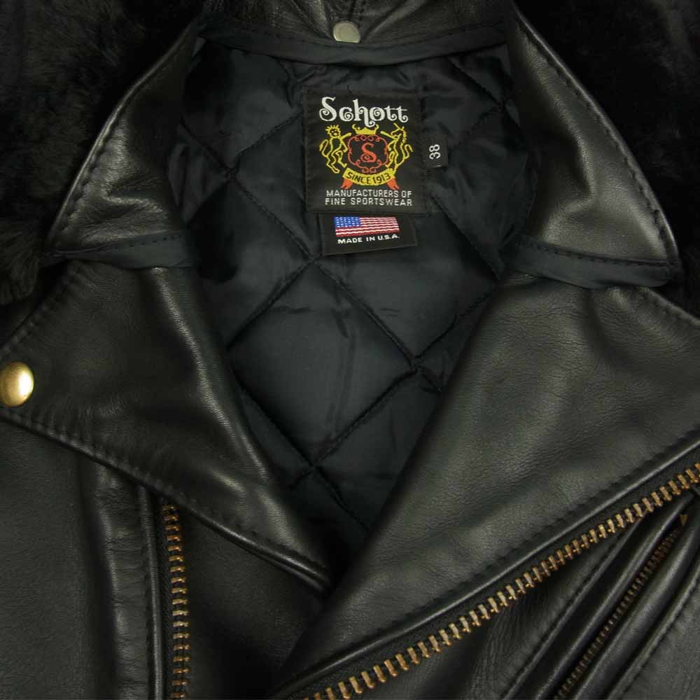 U.S.740N M-JACKET スタジャン 袖切り替え 牛革 グリーン L - アウター