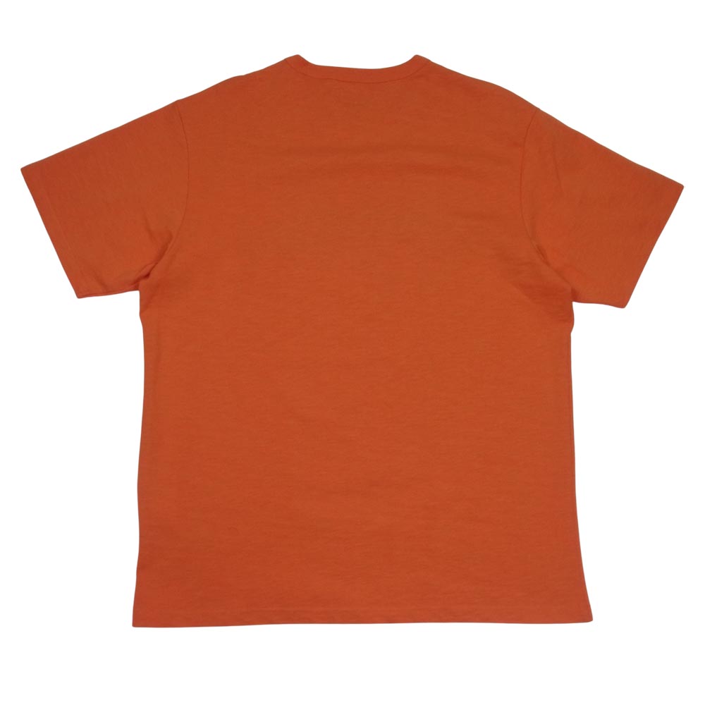 シュプリーム】ワンポイント 刺繍ロゴ ワークシャツ オーバーシャツ 橙